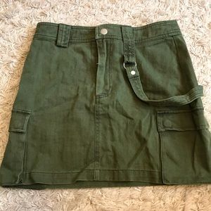 denim green skirt
